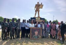 Family of Major Maxwell Mahama holds wreath laying ceremony to mark 9th anniversary