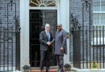 Mahama meets UK Prime Minister to deepen Ghana-UK economic partnership