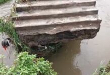Heavy rains damage bridge at Nungua; Residents call for help