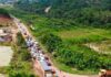 Western Region: Unannounced rumble strips installation causes huge traffic, renders commuters stranded