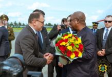 President Mahama arrives in Belarus for state visit
