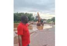 Ashanti Region: Sataso bridge caves in again after heavy rains