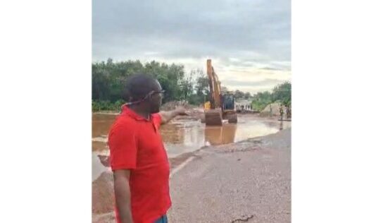 Ashanti Region: Sataso bridge caves in again after heavy rains