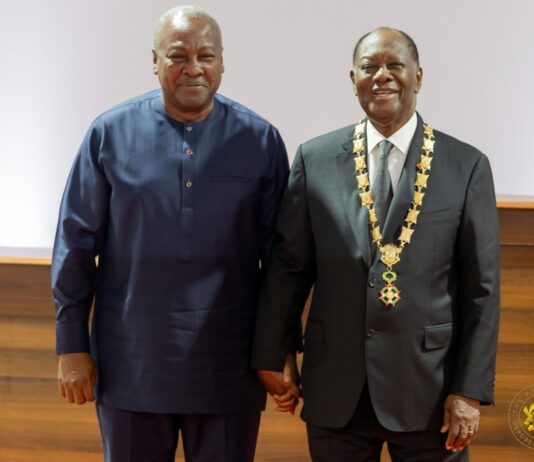 Presidents Mahama and Ouattara reaffirm commitment to strengthen cocoa alliance