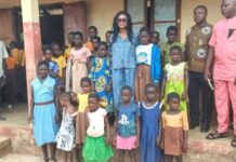 Dr Vera Beyuo distributes 500 free school uniforms to girls in Lambussie