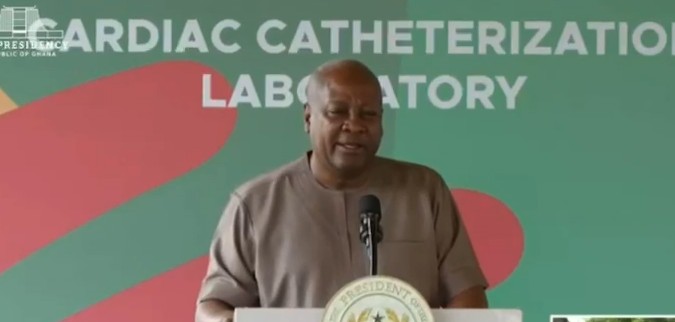 Mahama on Ghana Medical equipment