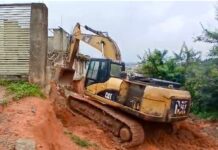 WR: NADMO demolishes unsafe structure to prevent potential disaster at Shama
