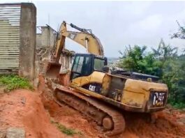 WR: NADMO demolishes unsafe structure to prevent potential disaster at Shama