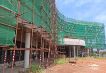 Work progresses on La General Hospital project despite reports of workers being laid off for lack of funds
