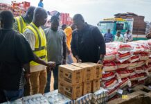 Sam George supports victims of flood in Ningo-Prampram Constituency