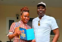 NIB boss gifts Amenfi Central special copy of book on bank’s turn around