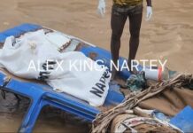 Alajo: Dead body retrieved from trotro swept away by floods