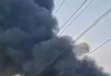 Massive fire erupts at alcohol warehouse in Tema Community 26