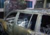 Fire guts two vehicles at Mahean, damages school bus