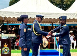 Captain Krampah Antwi takes over from Air Commodore Yirenkyi as Takoradi Air Force Base new Commander