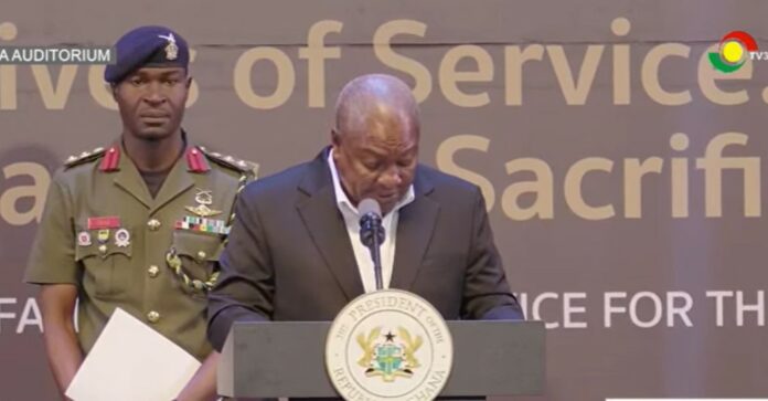 Mahama on Memorial service