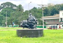 Covered monument at Effia Nkwanta roundabout sets tongues wagging