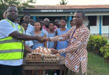 WNR: Dadieso SHS authorities receive eggs from ‘Nkokonkitinkiti’ beneficiaries in Suaman