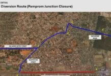 Traffic on Pamprom to 1st Light stretch in Kaneshie to be diverted for GARID project from September 7