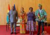 President Mahama gives scrolls of office to Mahama Ayariga and Zanetor Agyeman-Rawlings