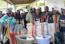 Women’s Group in Aowin supports Enchi Municipal Hospital with sanitary supplies