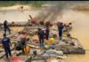 Atwima Mponua: Anti-galamsey taskforce destroys illegal mining equipment on River Offin