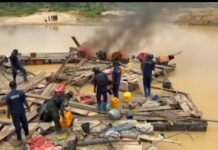 Atwima Mponua: Anti-galamsey taskforce destroys illegal mining equipment on River Offin