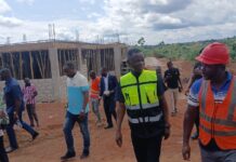 Western North Regional Minister inspects ongoing projects in Bia West District