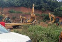 Central Region: 17 excavators seized in NAIMOS operation at Subin-Akwaboso