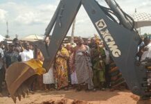 Deputy Finance Minister cuts sod for Somanya-Dodowa and inner roads