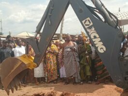 Deputy Finance Minister cuts sod for Somanya-Dodowa and inner roads