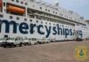 Officials of Mortuaries and Funeral Facilities Agency inspect mortuary on Mercy Ship at Tema Port