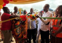 Stakeholders in Ellembelle commission 2 JHS blocks to improve rural education