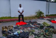 Police arrest 64 suspects and seize firearms in major Achimota Lounge operation