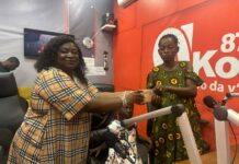 Akoma Mu Nsem presents over GH¢30,000 and other items to pregnant Atasemanso fire victim