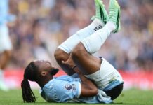 Semenyo sidelined for eight weeks with knee injury