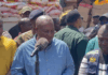 Prez. Mahama presents relief items to Hohoe flood victims