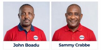 Sammy Crabbe announces alliance with John Boadu in NPP chairmanship race John Boadu and Sammy Crabbe