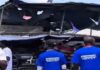 4 vehicles damaged as billboard collapses at NPP Delegates Conference