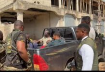 Trucks impounded as National Security arrests suspected sand winners along Accra-Kumasi Expressway corridor